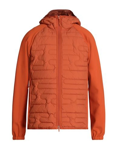 Shop Y-3 Man Jacket Orange Size L Polyamide, Cotton, Elastane