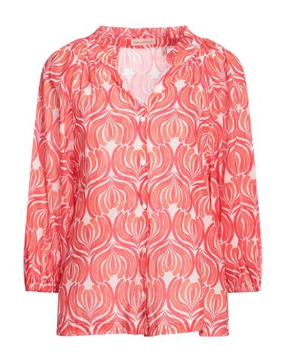 Camicettasnob Woman Shirt Red Size 12 Cotton In Red