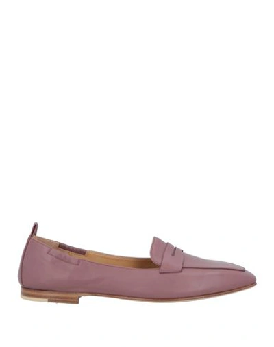Shop Pomme D'or Woman Loafers Pastel Pink Size 6.5 Soft Leather