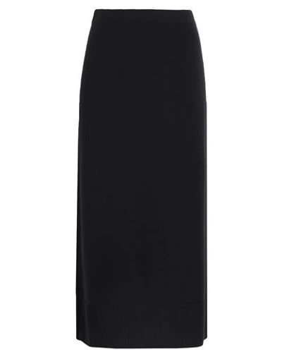 Shop Artknit Studios The Merino Wool Pencil Skirt Woman Midi Skirt Black Size L Merino Wool
