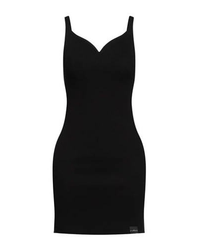 Shop John Richmond Woman Mini Dress Black Size Xl Viscose, Nylon