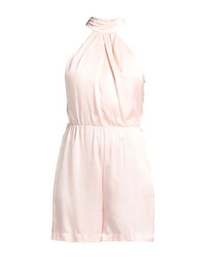 Shop Kaos Woman Jumpsuit Blush Size 10 Viscose In Pink