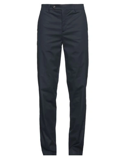 Shop Pal Zileri Man Pants Navy Blue Size 42 Cotton, Silk, Elastane