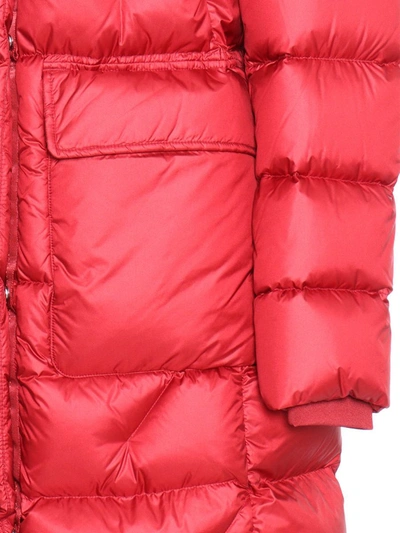 Parajumpers Long-sleeved Quilted Down Jacket In Red