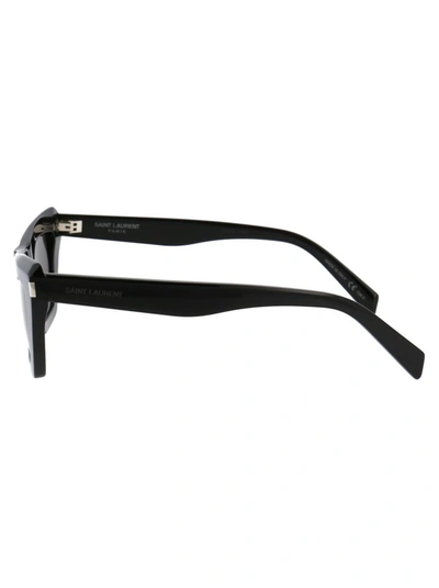 Shop Saint Laurent Sunglasses In 001 Black Black Black