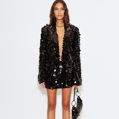 Shop Simon Miller Sequin Dizzy Skirt In Black