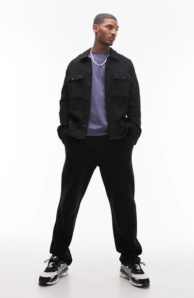 Shop Topman Heavyweight Cotton Sweatpants In Black