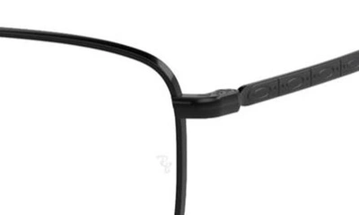 Ray Ban 54mm Rectangular Optical Glasses In Black