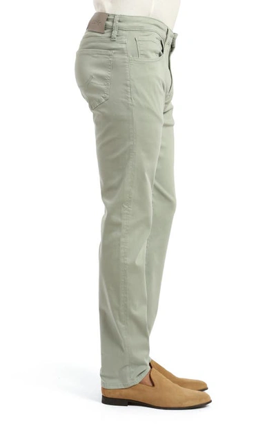 Shop 34 Heritage Charisma Relaxed Straight Leg Twill Pants In Iceberg Green Twill