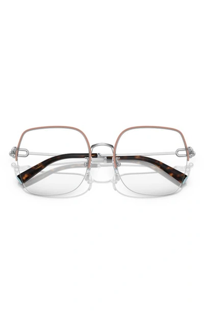 Shop Tiffany & Co 56mm Square Optical Glasses In Pink