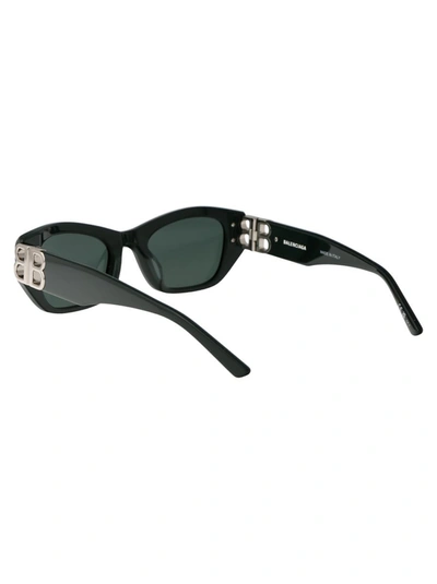 Shop Balenciaga Sunglasses In 004 Green Green Green