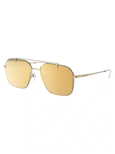 Shop Ea7 Emporio Armani Sunglasses In 301378 Shiny Pale Gold