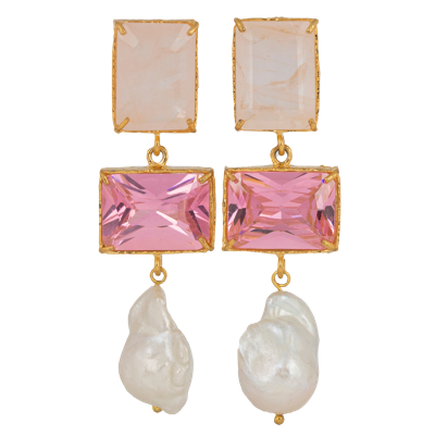 Shop Christie Nicolaides Bettina Earrings Pink