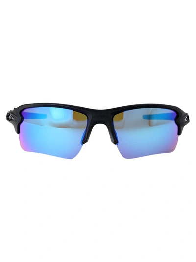 Shop Oakley Sunglasses In 9188j3 Blue Steel