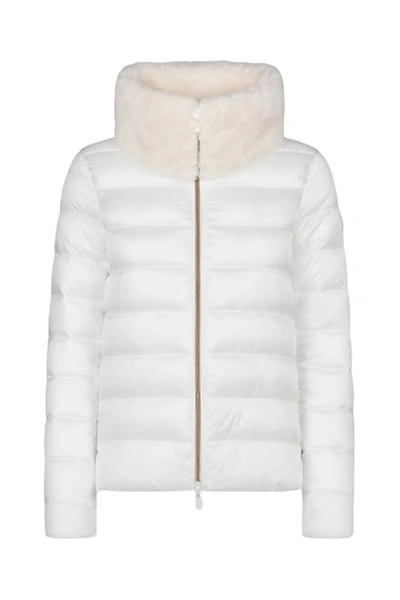 Shop Save The Duck Mei Down Jacket In Bianco