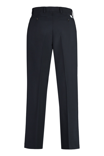 Shop Department Five E-motion Wool Blend Trousers In Blue