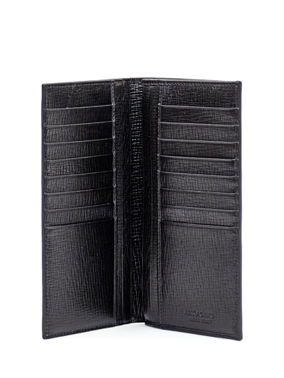 Shop Ferragamo Leather Wallet In Nero