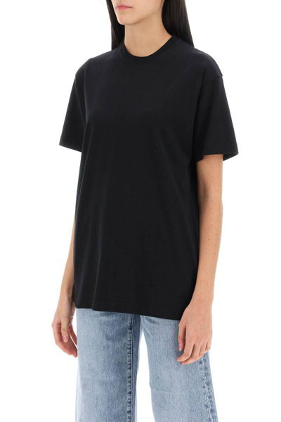 Shop Totême Toteme Relaxed Fit Straight T-shirt In Black