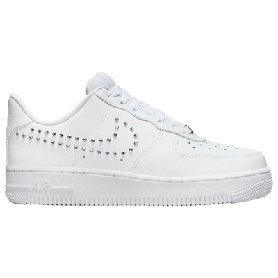 Shop Nike Womens  Air Force 1 '07 Low In Silver/white
