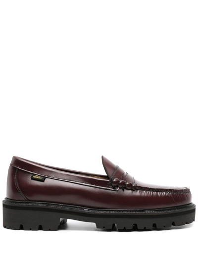 Shop G.h. Bass & Co. Weejuns Super Lug Larson Penny-loafer In Red