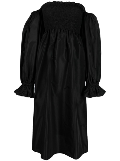 Shop Sleeper Atlanta Midi Dress - Women's - Polyester In Black