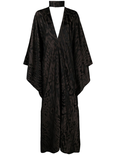 Shop Taller Marmo Brown Ooo Abstract-jacquard Dress