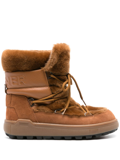 Shop Bogner Fire+ice Chamonix 3 Snow Boots - Women's - Leather/sheep Skin/shearling/rubber In Brown