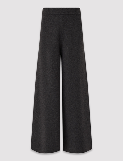 Shop Joseph Soft Wool Trousers In Dark Grey