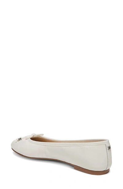 Shop Sam Edelman Felicia Luxe Flat In Bright White