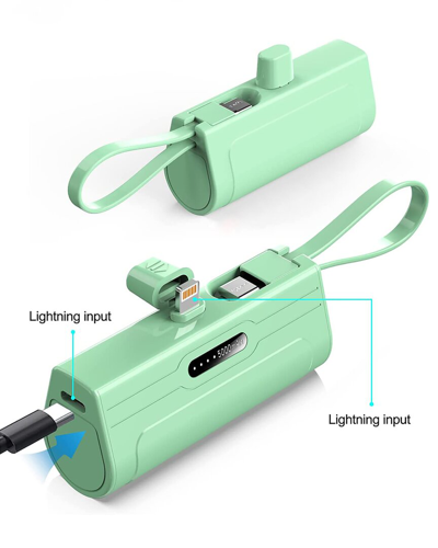 Shop 3p Experts Keychain Power Bank In Green