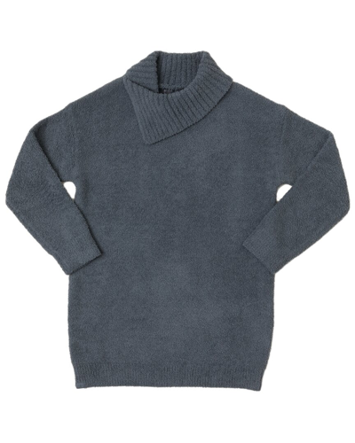 Barefoot Dreams Cozychic Cowl Neck Tunic In Blue