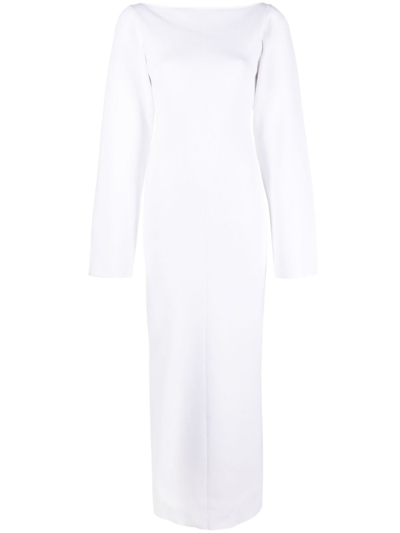 Shop Khaite The Alta Maxi Dress In White