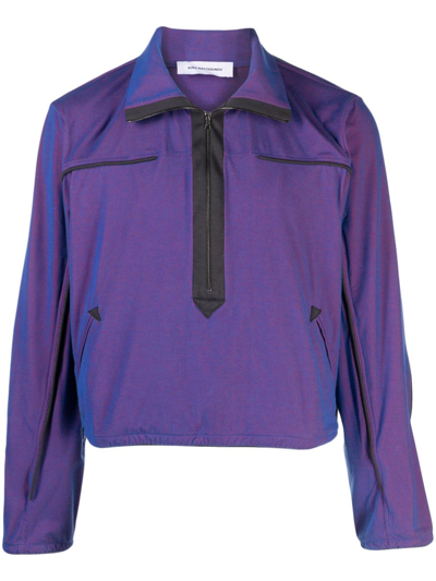 Shop Kiko Kostadinov Purple Agathon Pullover Top