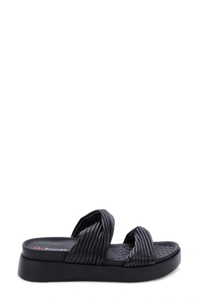 Blondo Women's Cadee Waterproof Platform Slides In Black