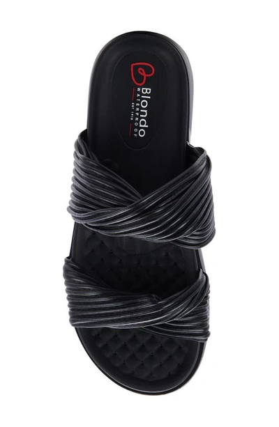 Blondo Women's Cadee Waterproof Platform Slides In Black