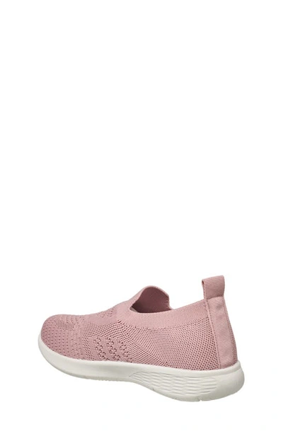 Shop Lucky Brand Kids' Kate Knit Sneaker In Silver Pink