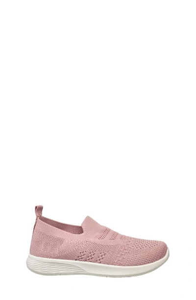 Shop Lucky Brand Kids' Kate Knit Sneaker In Silver Pink