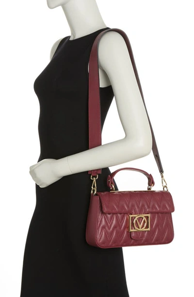 Shop Valentino By Mario Valentino Florence Quilt Crossbody Bag In Chianti