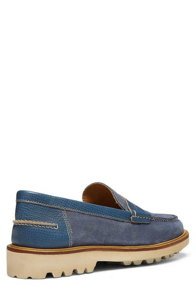 Donald Pliner Jimmy Penny Loafer In Light Blue