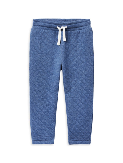 Shop Janie And Jack Little Boy's & Boy's Quilted Joggers In Blue