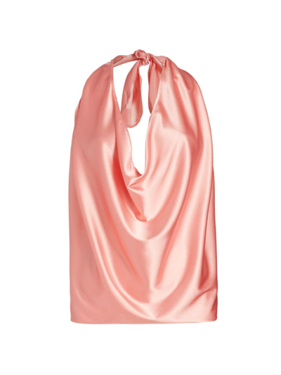 Shop Ramy Brook Women's Harriet Convertible Stretch-silk Top In Pink Thistle