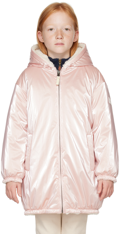 Shop Bonton Kids Pink Forever Reversible Coat In Rose Irise