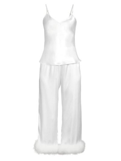 Shop In Bloom Women's Hope Satin Cami Pajamas In Ivory
