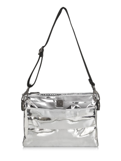 Shop Think Royln Women's The Original Crossbody Bum Bag In Silver Mirror