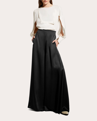 Shop Careste Women's Eloise Silk Pants In Black