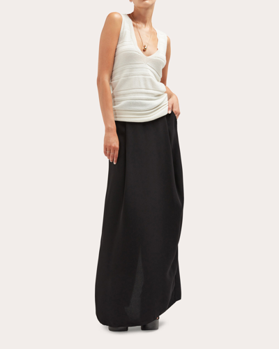 Shop Careste Women's Sienna Silk Skirt In Black