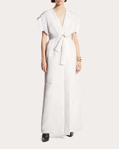 Shop Careste Women's Ophelia Sleeveless Silk Jacket In White