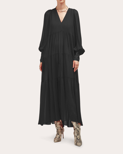 Shop Careste Women's Charlie Tiered Maxi Dress In Black
