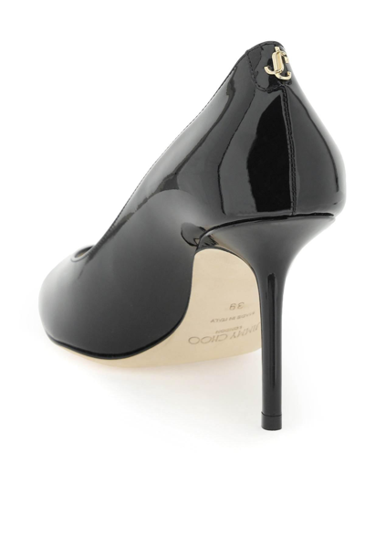 Shop Jimmy Choo Patent Leather Love 85 Pumps In Black