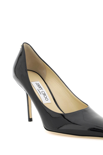 Shop Jimmy Choo Patent Leather Love 85 Pumps In Black